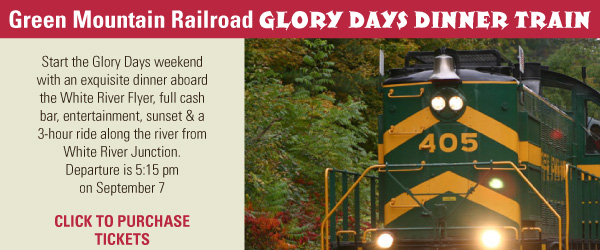 Green Mountain Railroad Glory Days Dinner Train